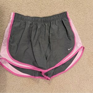 Nike Women's Athletic Shorts in Gray and Pink